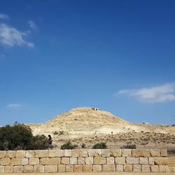 View of the ancient Nabatean Avdat Acropolis - It was founded in the 3rd century BC!