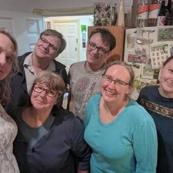 Family! Successfully convinced to do Gilmour pose