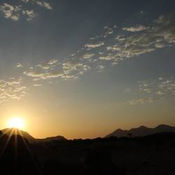 Sundowner mit Tafel