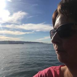 Rückfahrt bei Sonnenuntergang