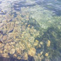 Crystal clear water of Titicaca