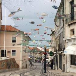 Decorated with wooden fishes