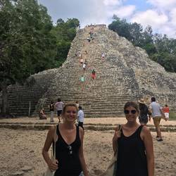 Main pyramid at Coba ruins