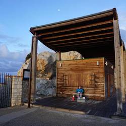 Die Neptungrotte hat leider geschlossen aber der Frühstücksplatz war toll