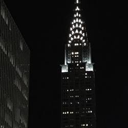 Chrysler Building from the Empire State at night