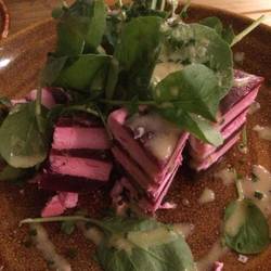 Beet salad eith gost cheese - major yum!