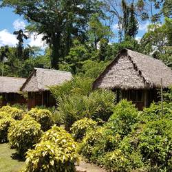 Huts at the Chuncho Lodge