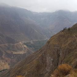 Sangalle oasis in the canyon