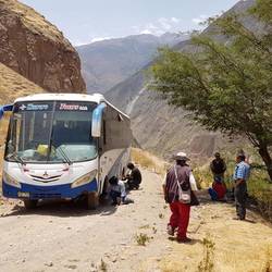 Fixing the bus tyre