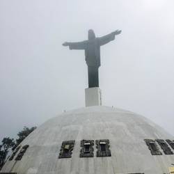 Jesus statue on top of the mountain