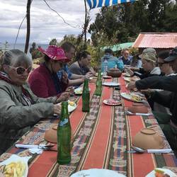 Enjoying lunch