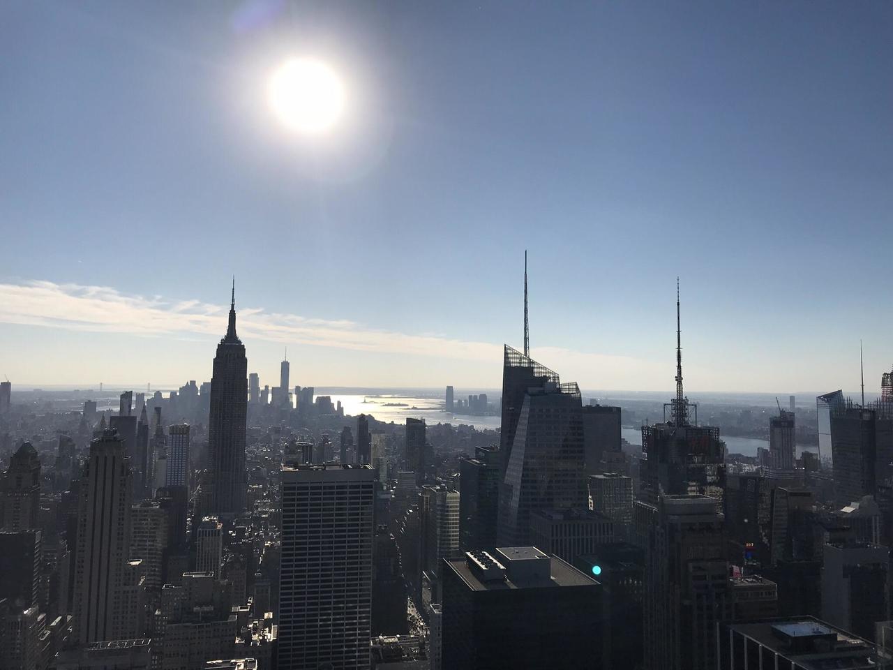 Facing Downtown towards Empire State building