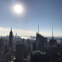 Facing Downtown towards Empire State building