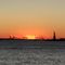 Sunset with Lady Liberty in the background