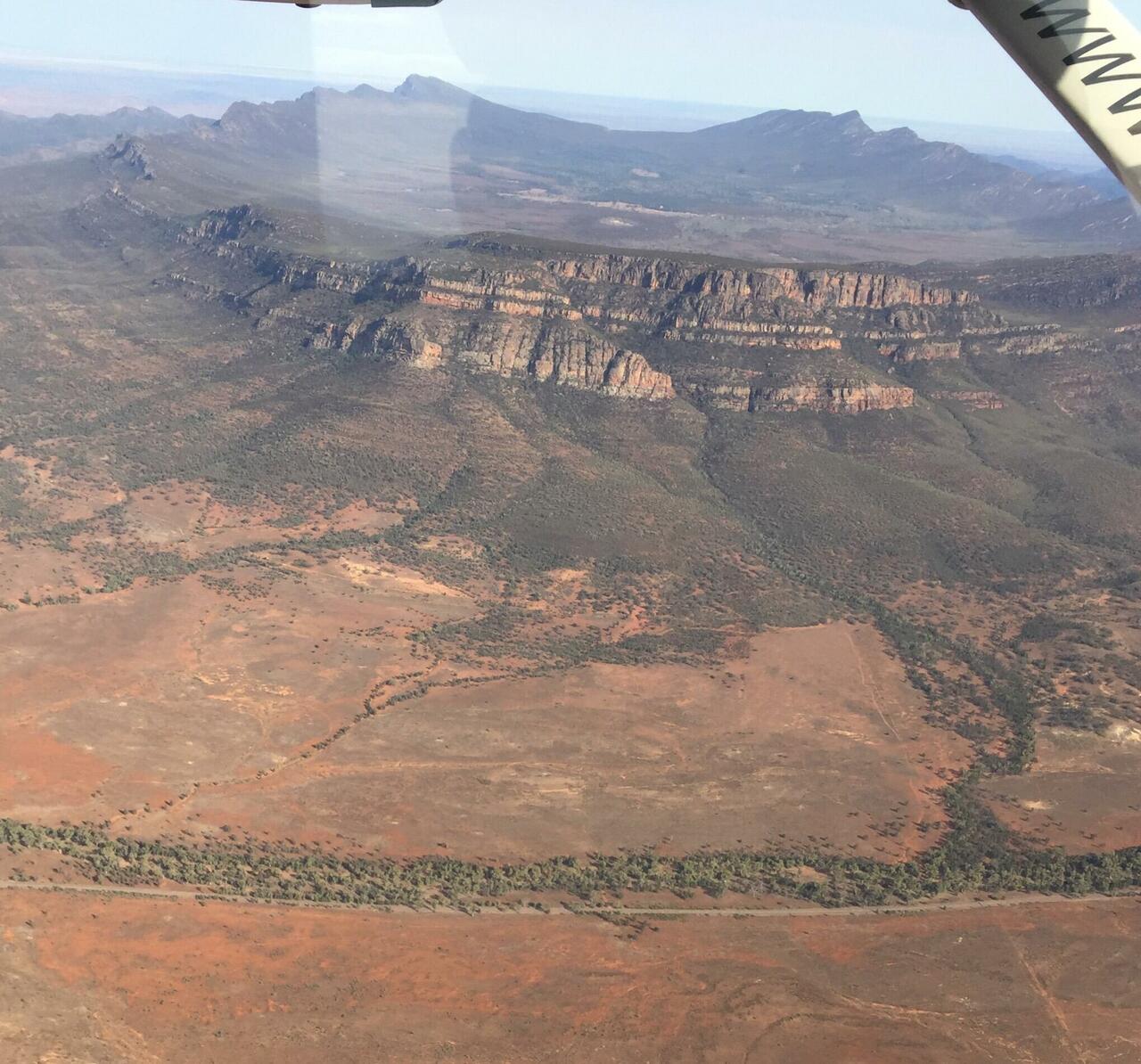 Wilpena Pound from the air