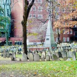 Old Granary Burying Ground - final resting place of Samuel Adams, Paul Revere and many famous others