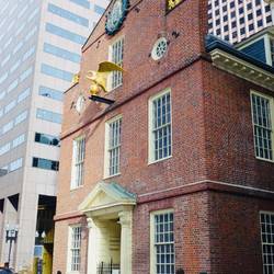 Old State House. - the Declaration of independence read here and site of Boston Massacre nearby.