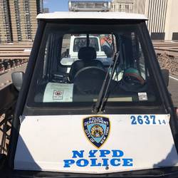 Police (4 officers each shift) patrol the bridge 24/7 due to a rise in suicides since 2012