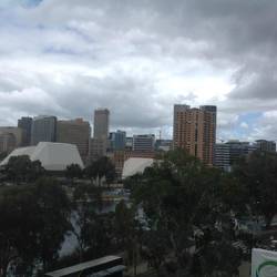 Adelaide from the terrace of the Oval