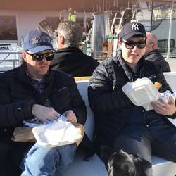 Fish & Chips for lunch before our cruise