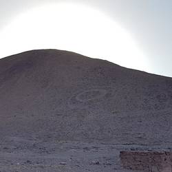 Circular geoglyph on the hill