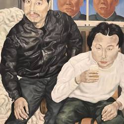 Two Drunk Painters by Liu Wei