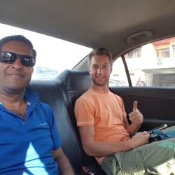 In the shared taxi to Arica