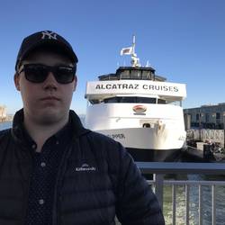Waiting to board the boat to Alcatraz