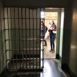 Inside a cell in Solitary (often they were left in the dark)