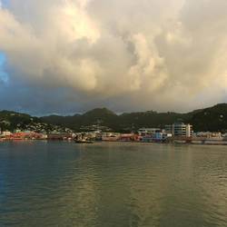 Castries from my veranda/stateroom