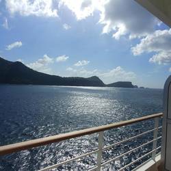 Bequia Islands Fr im outside the Art Cafe, where I had breakfast