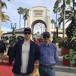 Arriving at Universal Studios