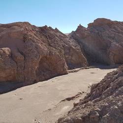 Dry river channel