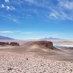 Salar de Tara below in the depression