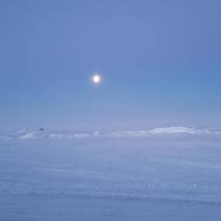 That is the moon. It was almost noon.