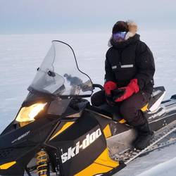 Me on the snowmobile--obviously you can tell it's me.