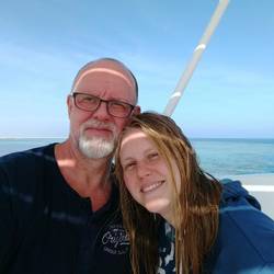 A great day of diving ( snorkeling for Jessi ) aboard the "El Maestro"!