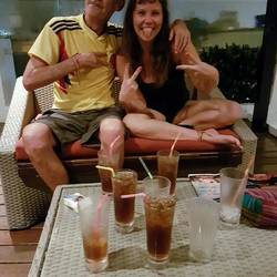 having some iceteas with “the legend“