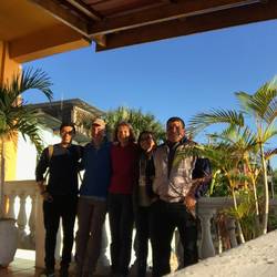 Juan Andrés, Ana Mercedes y Juan José Suruy Pinto in Flores
