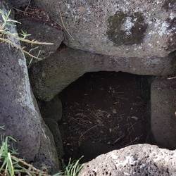 Vertical hole in the ground
