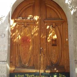 Door behind which the people used to disappear