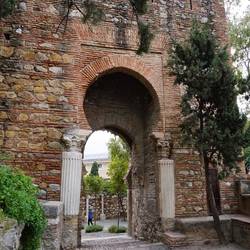 Alcazaba - reuse of Roman columns
