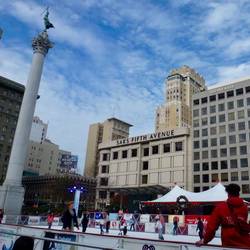 Union Square and the Holiday Rink.