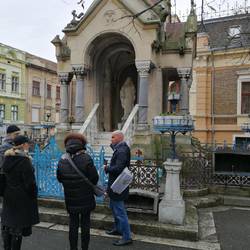 Starting our walking tour.