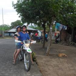 Auf dem Yamaha Motocross Rad