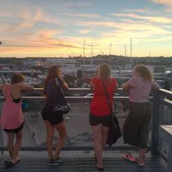 Sunset im Wynyard Quarter