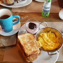 American breakfast at Chelenko