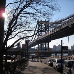 Manhattan Bridge and Pathmark Supermarket
