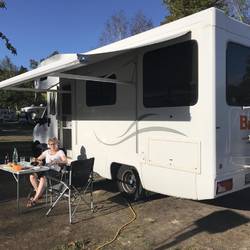 Abendessen in der Abendsonne