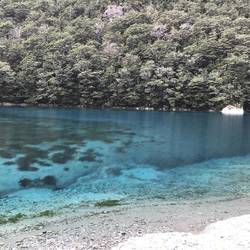Blue water lake